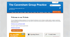 Desktop Screenshot of cavershamgrouppractice.co.uk